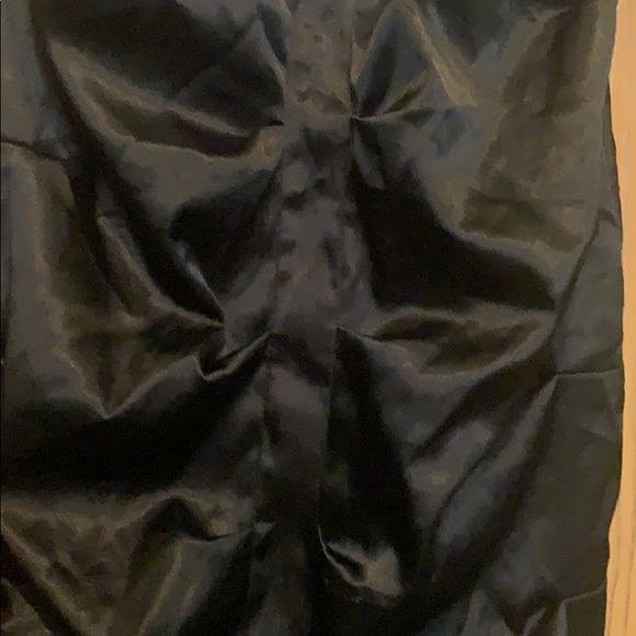 Black/white bow satin dress - Picture 4 of 7